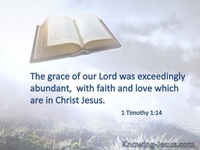 1 Timothy 1:14